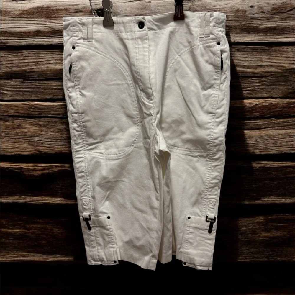 Jamie Sadock White golf Shorts with Silver Accent size 6